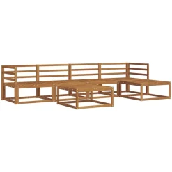 Ensembles De Meubles-vidaXL Ensemble de canapés d'extérieur 6 pcs Naturel et beige