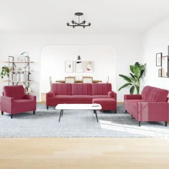 vidaXL Ensemble de canapés 4 pcs avec coussins et traversins velours