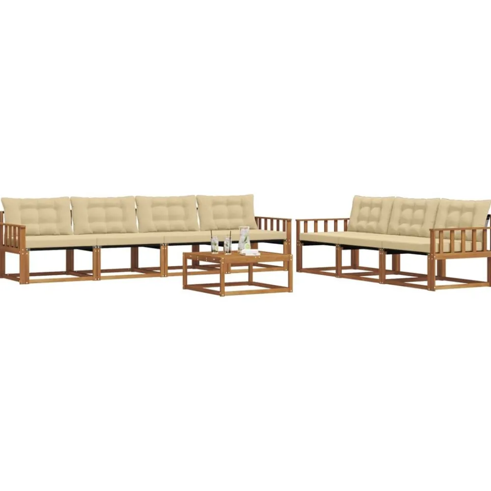 vidaXL Ensemble de canapés d'extérieur 8 pcs