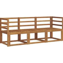 Ensembles De Meubles-vidaXL Ensemble de canapés d'extérieur 3 pcs Naturel