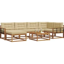 vidaXL Ensemble de canapés d'extérieur 7 pcs