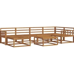 vidaXL Ensemble de canapés d'extérieur 7 pcs