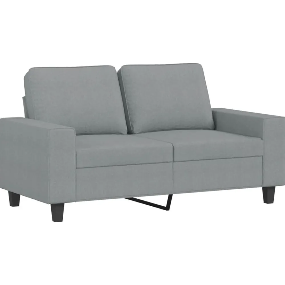 Canapés-vidaXL Ensemble de canapés 2 pcs tissu Gris clair