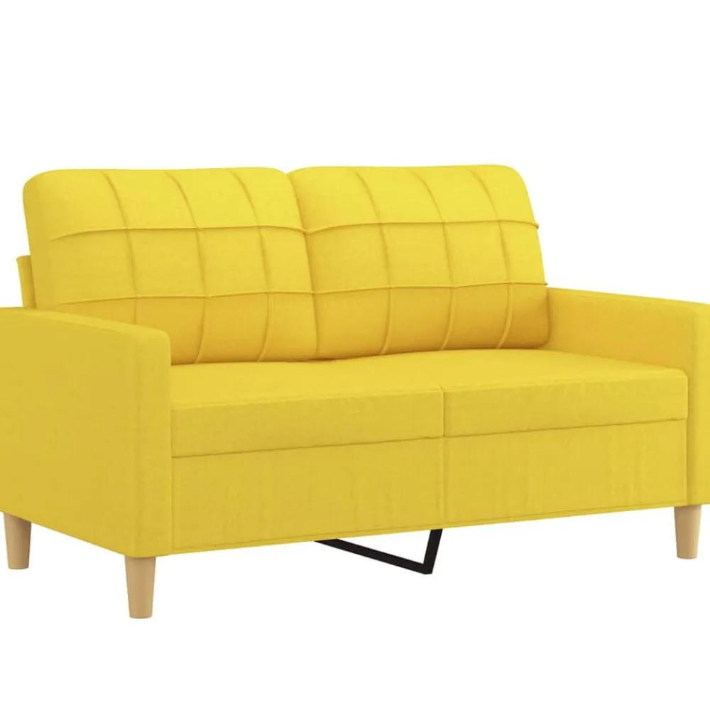 vidaXL Ensemble de canapés 3 pcs avec coussins Tissu