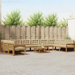 vidaXL Ensemble de canapés d'extérieur 11 pcs