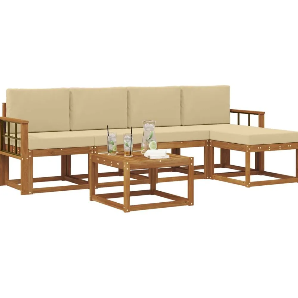 vidaXL Ensemble de canapés d'extérieur 6 pcs