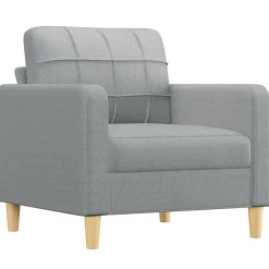 vidaXL Ensemble de canapés 3 pcs coussins tissu