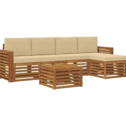 vidaXL Ensemble de canapés d'extérieur 6 pcs