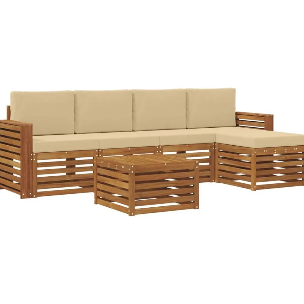 vidaXL Ensemble de canapés d'extérieur 6 pcs
