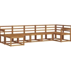 Ensembles De Meubles-vidaXL Ensemble de canapés d'extérieur 7 pcs Naturel