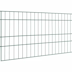 vidaXL Ensemble de clôture de jardin 5 pcs Vert 100 x 50 cm Acier