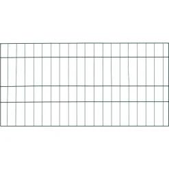 vidaXL Ensemble de clôture de jardin 5 pcs Vert 100 x 50 cm Acier