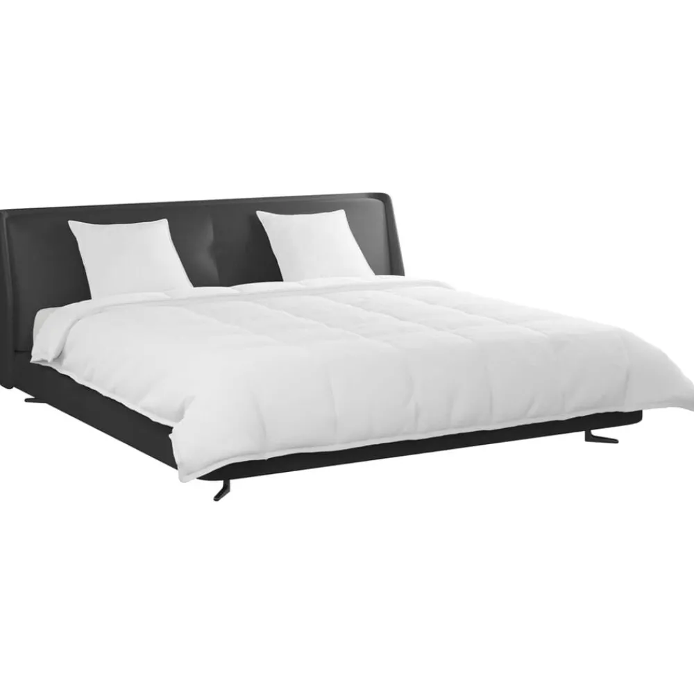 Linge-vidaXL Ensemble de Duvet avec oreiller 3 pcs Blanc Plume de canard