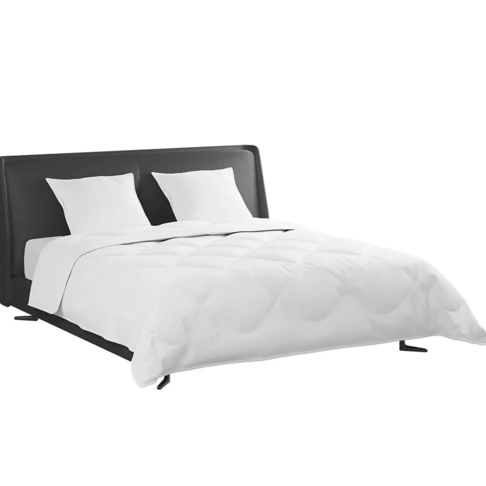 Linge-vidaXL Ensemble de Duvet avec oreiller 3 pcs Blanc Plume de canard
