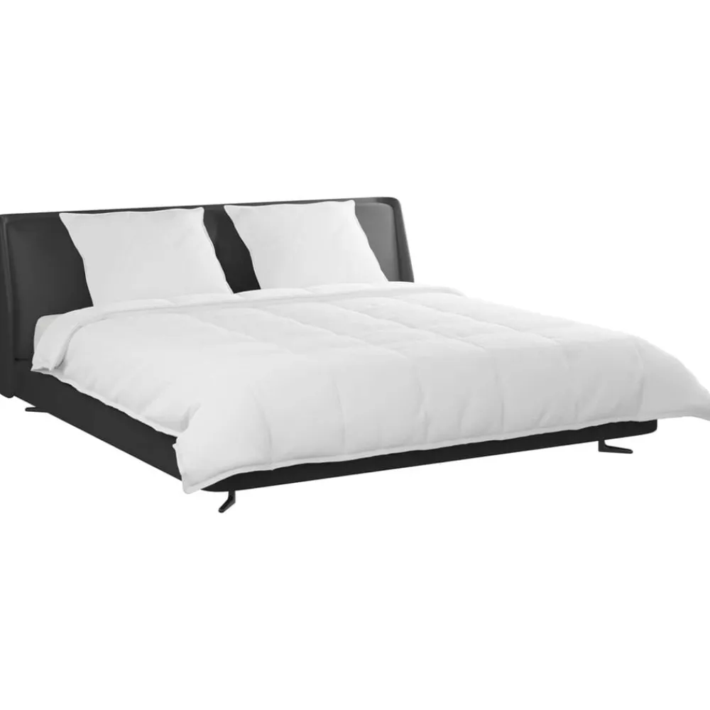 Linge-vidaXL Ensemble de Duvet avec oreiller 3 pcs Blanc Plume de canard