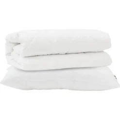 Linge-vidaXL Ensemble de Duvet avec oreiller 2 pcs Blanc Microfibre