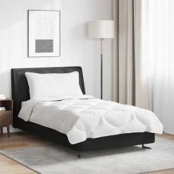 Linge-vidaXL Ensemble de Duvet avec oreiller 2 pcs Blanc Microfibre