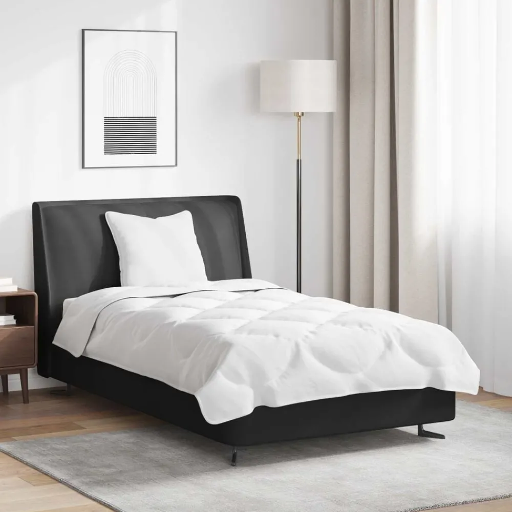 Linge-vidaXL Ensemble de Duvet avec oreiller 2 pcs Blanc Microfibre