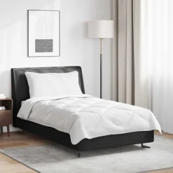 Linge-vidaXL Ensemble de Duvet avec oreiller 2 pcs Blanc Microfibre