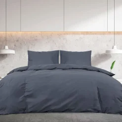 vidaXL Ensemble de housse de couette 140x200 cm Microfibre