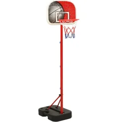vidaXL Ensemble de jeu de basket-ball portable réglable 138,5-166 cm