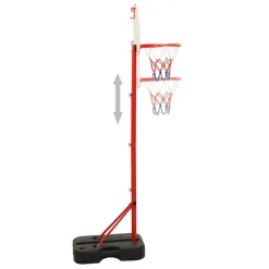 vidaXL Ensemble de jeu de basket-ball portable réglable 138,5-166 cm