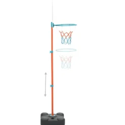 vidaXL Ensemble de jeu de basket-ball portable réglable 109-141 cm