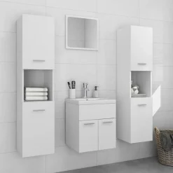 vidaXL Ensemble de meubles de salle de bain Aggloméré