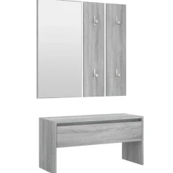 vidaXL Ensemble de meubles de couloir Bois d'ingénierie
