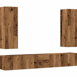 vidaXL Ensemble de meuble TV mural 5 pcs bois d'ingénierie
