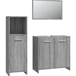 vidaXL Ensemble de meubles de salle de bain 3 pcs