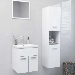 vidaXL Ensemble de meubles de salle de bain Aggloméré