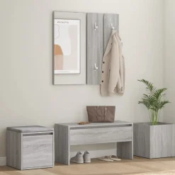 vidaXL Ensemble de meubles de couloir Bois d'ingénierie