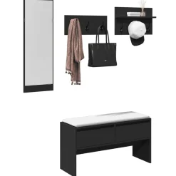 vidaXL Ensemble de meubles de couloir 4 pcs bois d'ingénierie