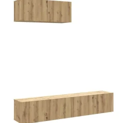 Meubles Tv-vidaXL Ensemble de meuble TV mural 3 pcs chêne artisanal ch&ecirc;ne artisanal