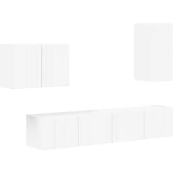 vidaXL Ensemble de meuble TV mural 4 pcs Bois d'ingénierie