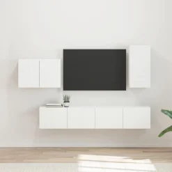 vidaXL Ensemble de meuble TV mural 4 pcs Bois d'ingénierie