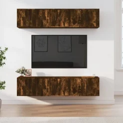 vidaXL Ensemble de meubles TV 6 pcs Chêne fumé Bois d'ingénierie