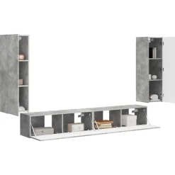 vidaXL Ensemble de meuble TV mural 4 pcs Bois d'ingénierie