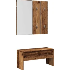 vidaXL Ensemble de meubles de couloir bois d'ingénierie