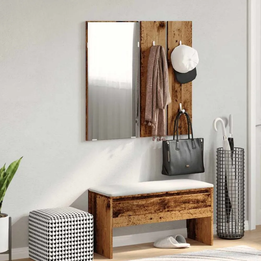 vidaXL Ensemble de meubles de couloir bois d'ingénierie