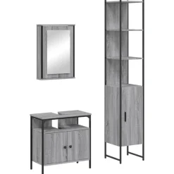 vidaXL Ensemble de meubles de salle de bain 3 pcs
