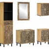 Ensembles De Meubles-vidaXL Ensemble de meubles de salle de bain 5 pcs bois manguier massif