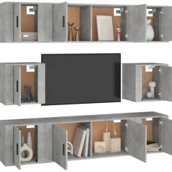 vidaXL Ensemble de meubles TV 8 pcs Bois d'ingénierie