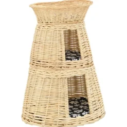 vidaXL Ensemble de panier pour chats 3 pcs avec coussins 47x34x60 cm