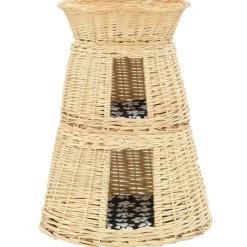 vidaXL Ensemble de panier pour chats 3 pcs avec coussins 47x34x60 cm