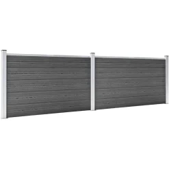vidaXL Ensemble de panneau de clôture WPC 353x105 cm