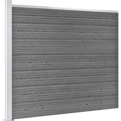 vidaXL Ensemble de panneau de clôture WPC 872x146 cm