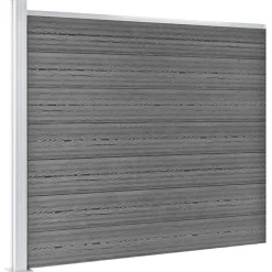 vidaXL Ensemble de panneau de clôture WPC 699x146 cm