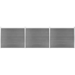 vidaXL Ensemble de panneau de clôture WPC 526x146 cm